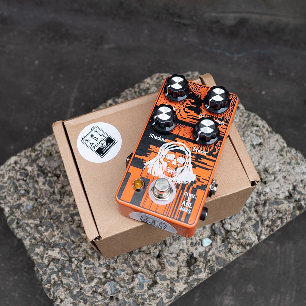 Orange and black Core and ABL guitar effects pedal