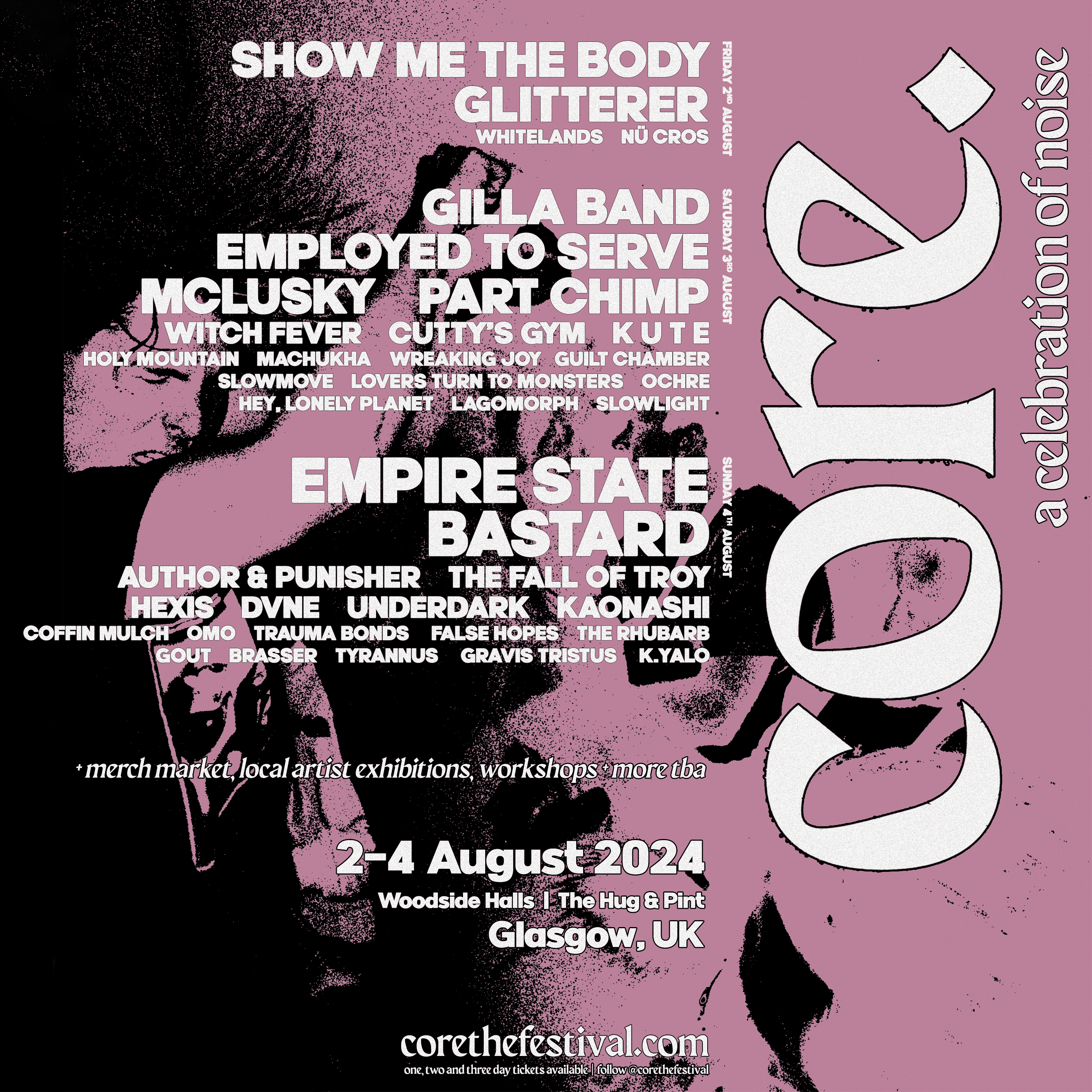 Core Festival 2024 full lineup poster